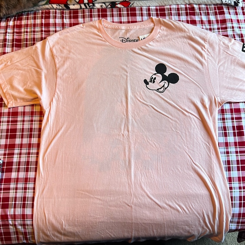 Disney by Neff Mickey Mouse pink t shirt XL
